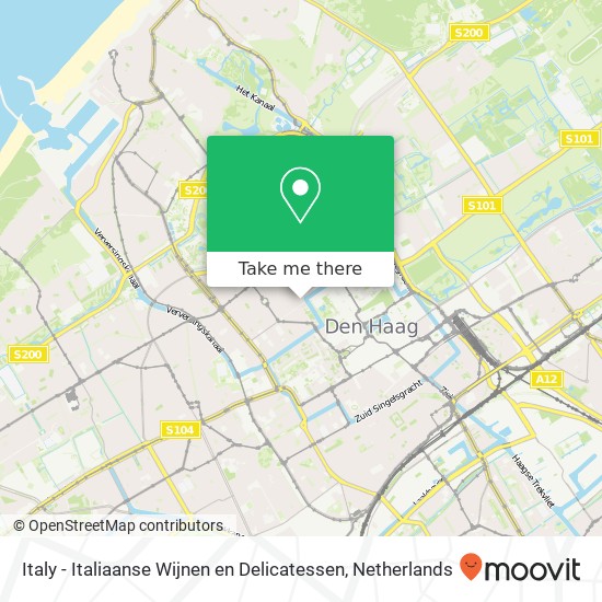 Italy - Italiaanse Wijnen en Delicatessen, Piet Heinstraat 20 2518 CH Den Haag kaart