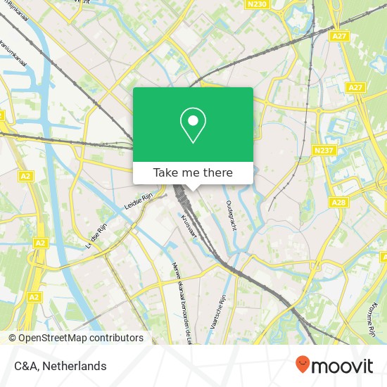 C&A, Godebaldkwartier 445 3511 DV Utrecht kaart
