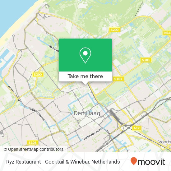 Ryz Restaurant - Cocktail & Winebar, Javastraat 132 2585 AX Den Haag kaart