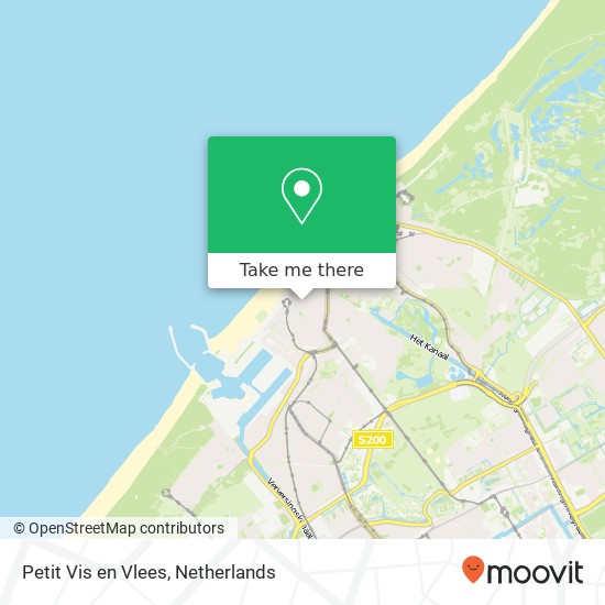 Petit Vis en Vlees, Keizerstraat 55 2584 BB Den Haag kaart