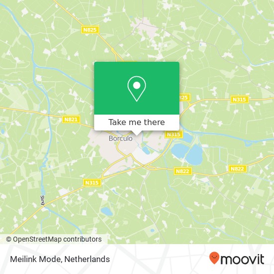 Meilink Mode, Muraltplein 29 7271 AT Berkelland kaart