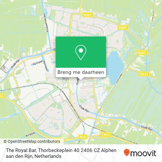 The Royal Bar, Thorbeckeplein 40 2406 CZ Alphen aan den Rijn kaart