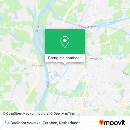 De Beeldhouwwinkel Zutphen kaart