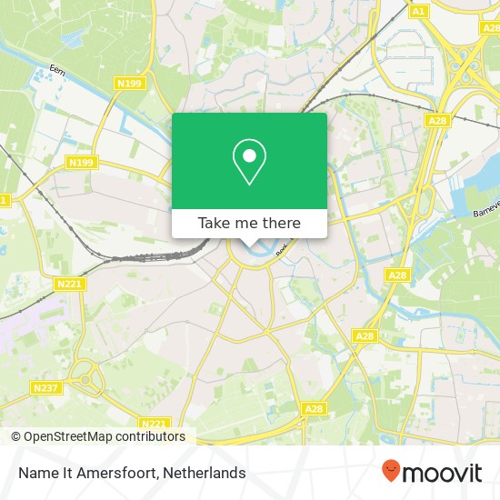 Name It Amersfoort, Langestraat 2 3811 AG Amersfoort kaart