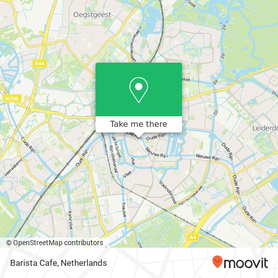 Barista Cafe, Catharinasteeg 5 2311 Leiden kaart