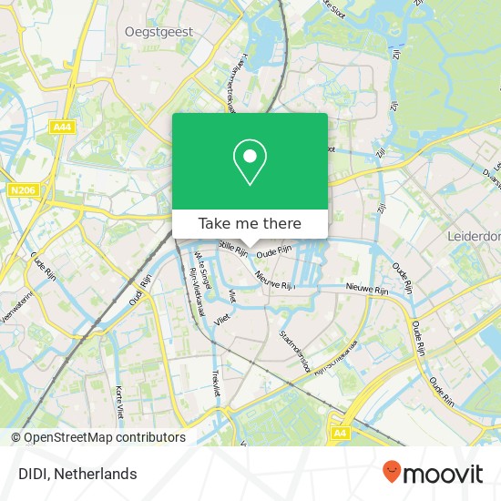 DIDI, Haarlemmerstraat 131 2312 DN Leiden kaart