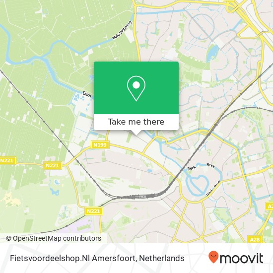 Fietsvoordeelshop.Nl Amersfoort kaart