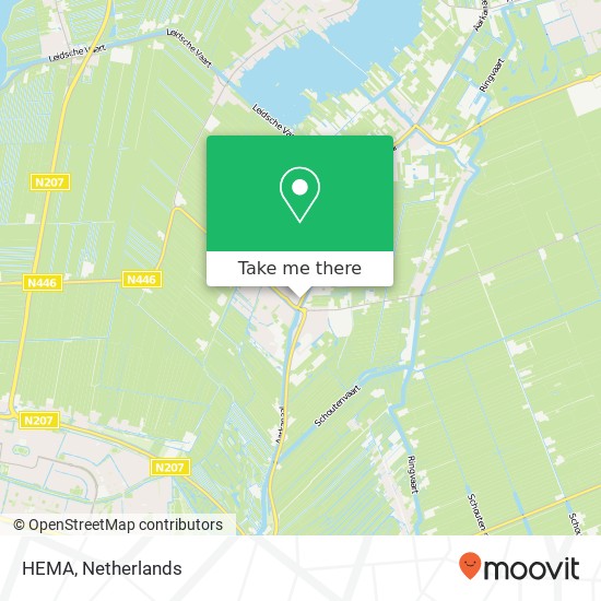 HEMA, Westkanaalweg 113 2461 EK Nieuwkoop kaart