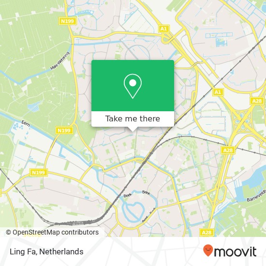 Ling Fa, Pieter Stastokerf 4 3813 PP Amersfoort kaart