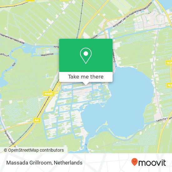 Massada Grillroom, Noordplein 3 2371 DA Roelofarendsveen kaart