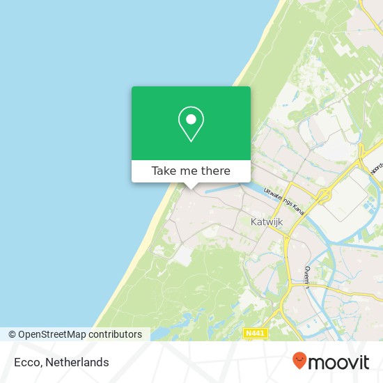 Ecco, Badstraat 24 2225 BM Katwijk kaart