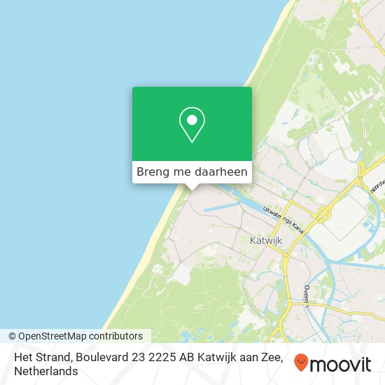 Het Strand, Boulevard 23 2225 AB Katwijk aan Zee kaart