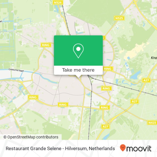 Restaurant Grande Selene - Hilversum, Emmastraat 13 1211 NE Hilversum kaart