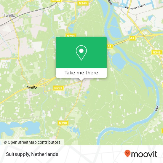 Suitsupply, Rijksstraatweg 50 7384 AD Wilp kaart