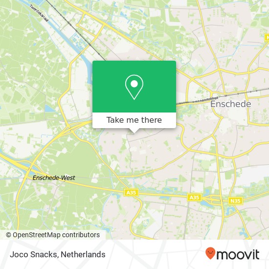 Joco Snacks, Thomas de Keyserstraat 7545 BK Enschede kaart