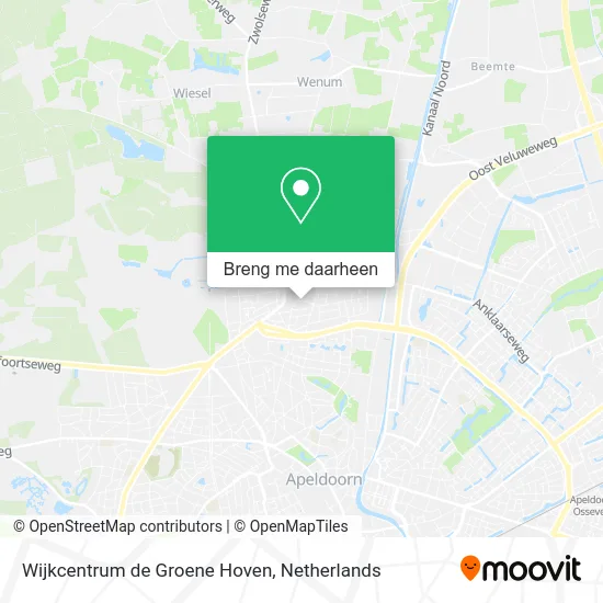 Wijkcentrum de Groene Hoven kaart