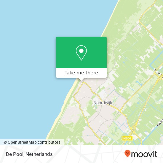 De Pool, Vuurtorenplein 31 2202 PA Noordwijk kaart