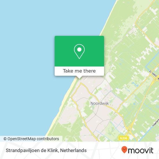 Strandpaviljoen de Klink, Zeereep 2202 PA Noordwijk aan Zee Nederland kaart