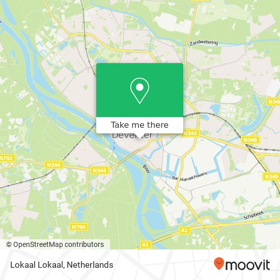 Lokaal Lokaal, Brink 22A 7411 BS Deventer kaart