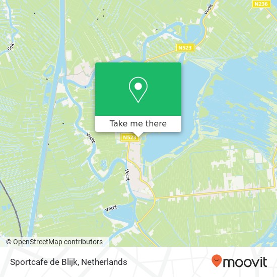 Sportcafe de Blijk, Blijklaan 1394 Nederhorst den Berg kaart