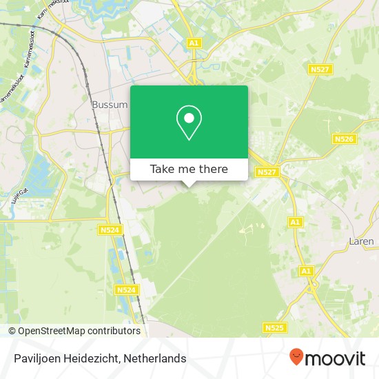 Paviljoen Heidezicht, Randweg 203 1403 XT Bussum kaart