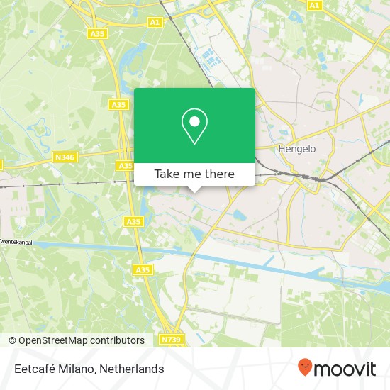 Eetcafé Milano, Krabbenbosplein 12 7555 EV Hengelo kaart