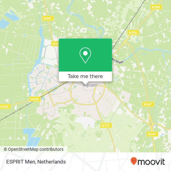 ESPRIT Men, Haarstraat 35 7462 AK Rijssen-Holten kaart