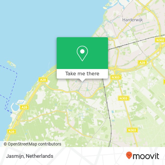 Jasmijn, Triasplein 134 3845 GD Harderwijk kaart