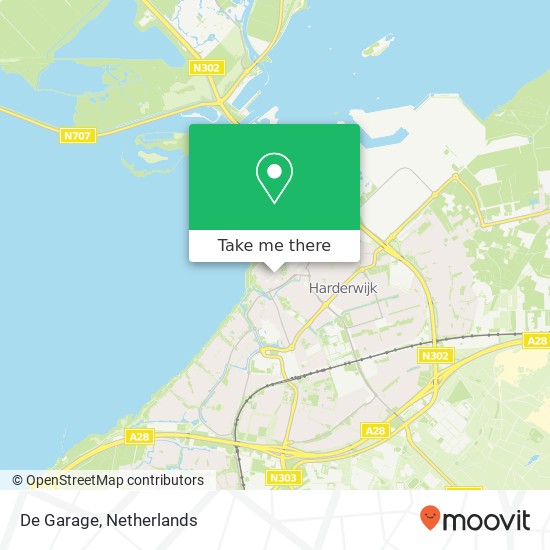 De Garage, Donkerstraat 32 3841 CC Harderwijk kaart