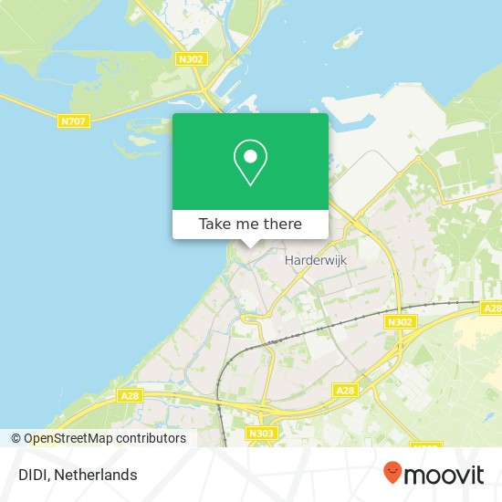 DIDI, Donkerstraat 18 3841 CC Harderwijk kaart