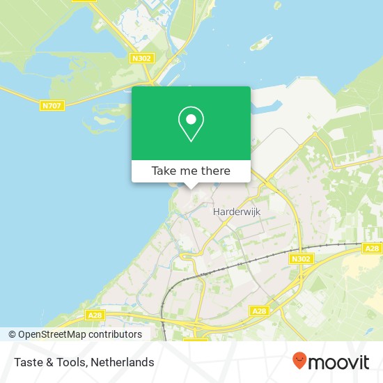 Taste & Tools, Bruggestraat 42 3841 CP Harderwijk kaart