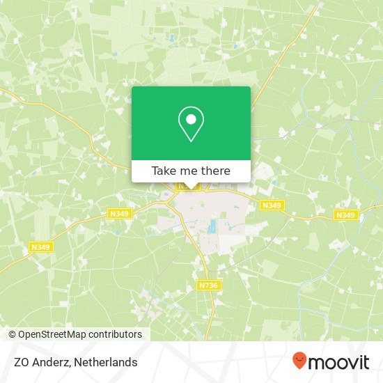 ZO Anderz, De Meierij 13 7631 AM Ootmarsum kaart