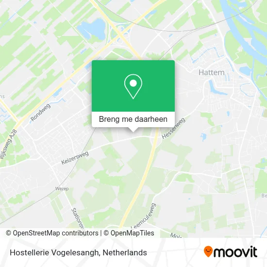 Hostellerie Vogelesangh kaart