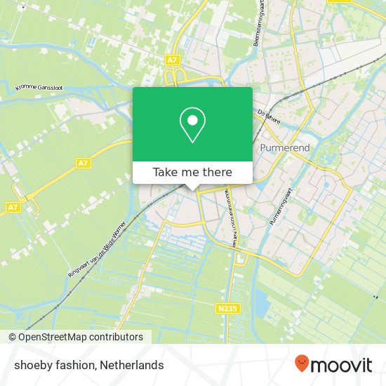 shoeby fashion, Van Damplein 4 1448 NB Purmerend kaart