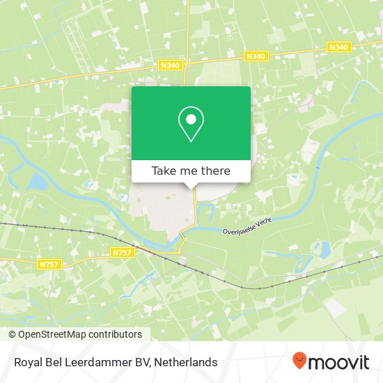 Royal Bel Leerdammer BV, Rondweg 9 7721 AA Dalfsen kaart