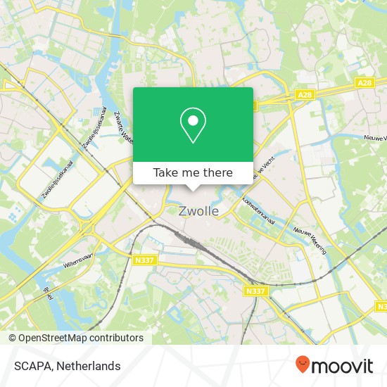 SCAPA, Sassenstraat 7 8011 PA Zwolle kaart