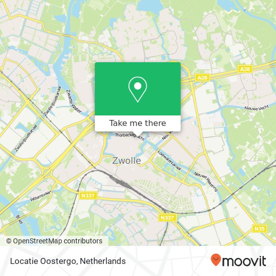 Locatie Oostergo, Pletterstraat 8011 VG Zwolle kaart