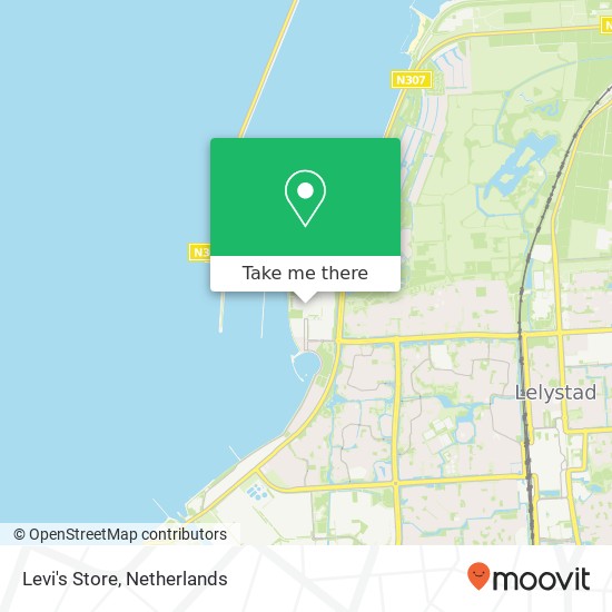 Levi's Store, Bataviaplein 106 8242 PN Lelystad kaart