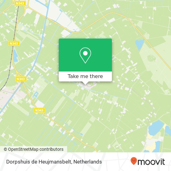 Dorpshuis de Heujmansbelt, Wijkstraat 2A 7695 TJ Bruchterveld kaart