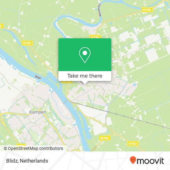 Blidz, Hogehuisstraat 11 8271 BR IJsselmuiden kaart
