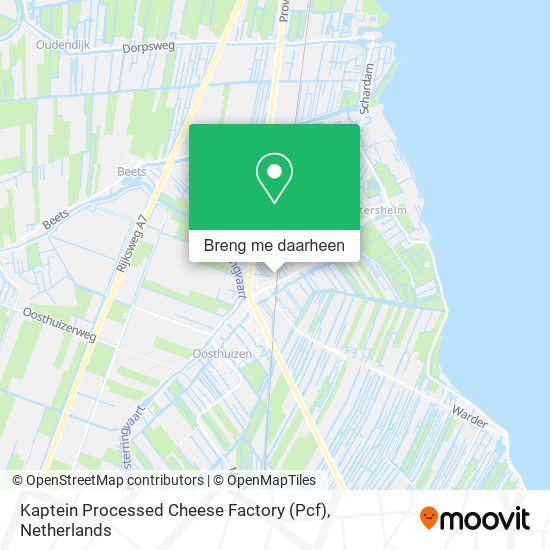 Kaptein Processed Cheese Factory (Pcf) kaart