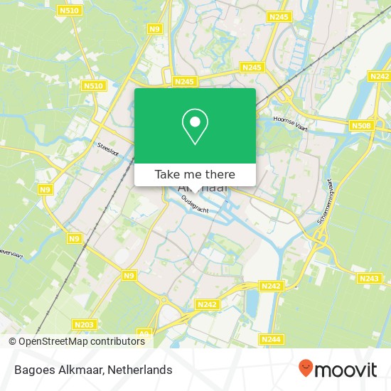 Bagoes Alkmaar, Boterstraat 1811 HP Alkmaar kaart