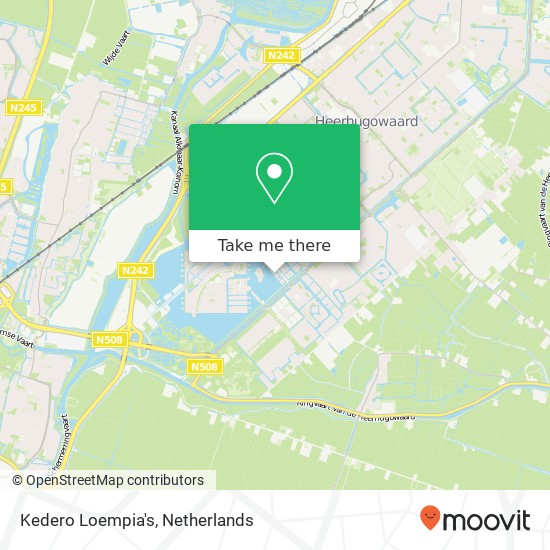 Kedero Loempia's, Steigerdijk 38 1705 ML Heerhugowaard kaart