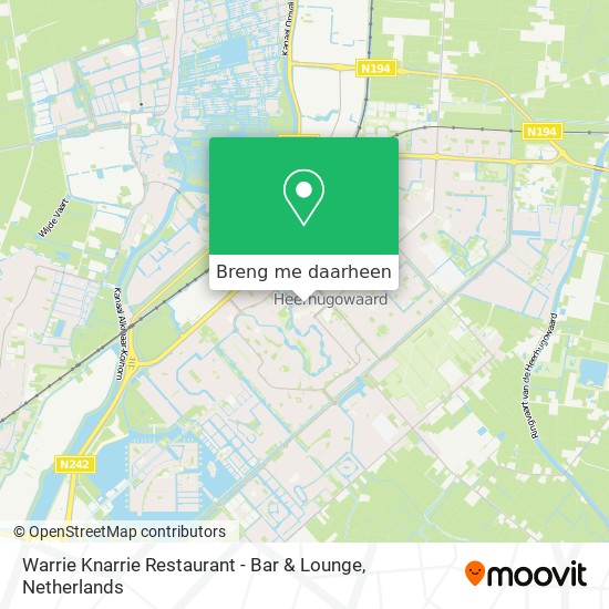 Warrie Knarrie Restaurant - Bar & Lounge kaart
