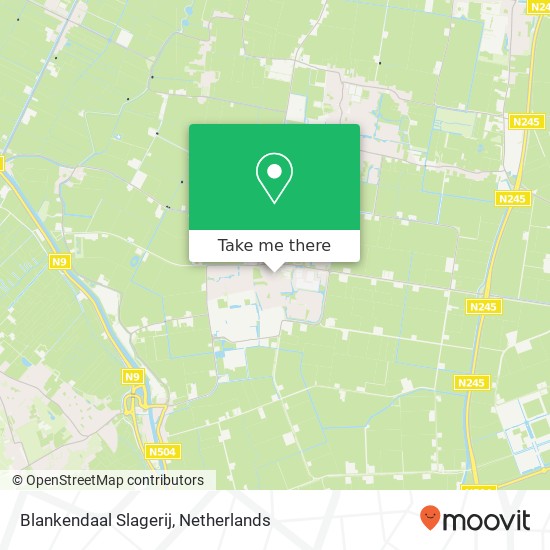 Blankendaal Slagerij, Dorpsstraat 154 1749 Warmenhuizen kaart