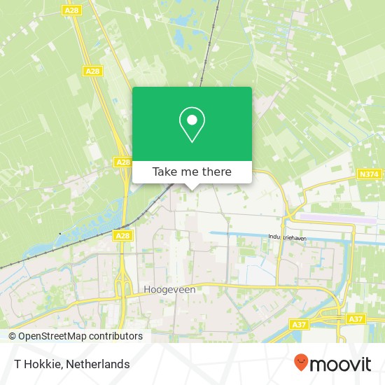 T Hokkie, Voltastraat 29 7903 AA Hoogeveen kaart