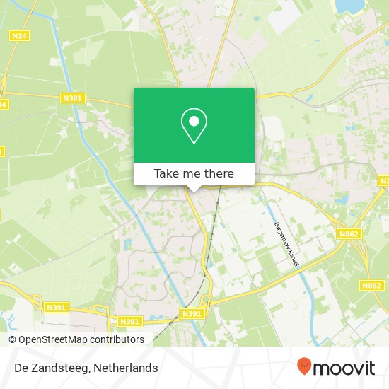 De Zandsteeg, Noordbargerstraat 26 7811 KG Emmen kaart