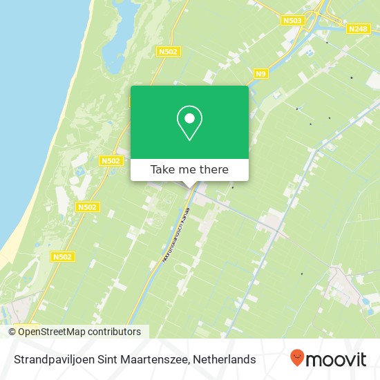 Strandpaviljoen Sint Maartenszee, Zeeweg 1 1753 BB Sint Maartensvlotbrug kaart