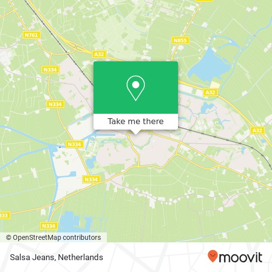Salsa Jeans, Woldpromenade 8 8331 JG Steenwijkerland kaart