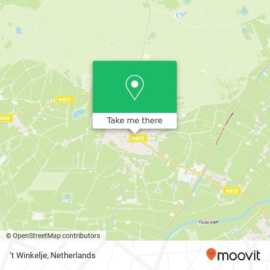 't Winkelje, Hoofdstraat 58 7981 AB Westerveld kaart